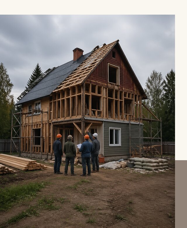 Реконструкция дачного дома в Кузнецке под ключ с проектом