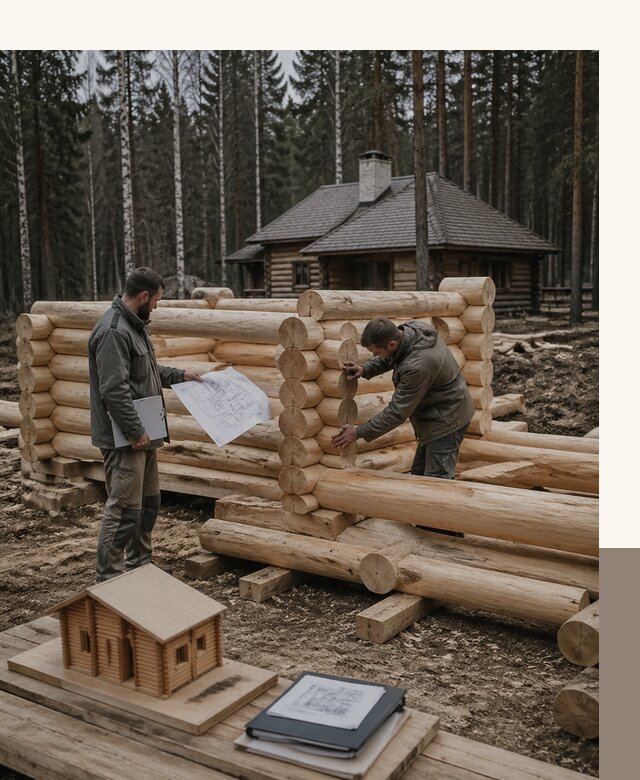 Проектирование и строительство домов из бревна в Кузнецке